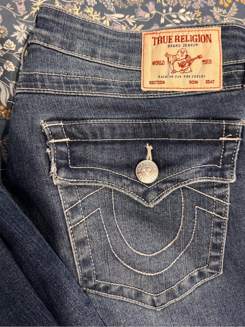True Religion Women's Blue Denim Jeans 30